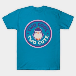 Two Cool Two Cute Penguin Party 2 Year Old Birthday Theme T-Shirt